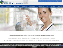 Tablet Screenshot of farmaciaramirezdediego.com